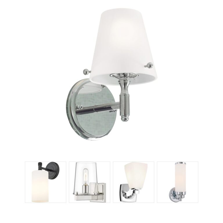 Atlas Lighting & Home Arlington Polished Nickel Brass Sconce