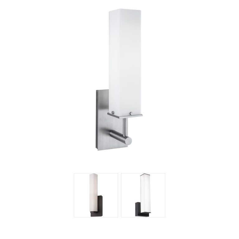 Atlas Lighting & Home Dean Integrated LED Steel Wall Sconce with Opal Glass