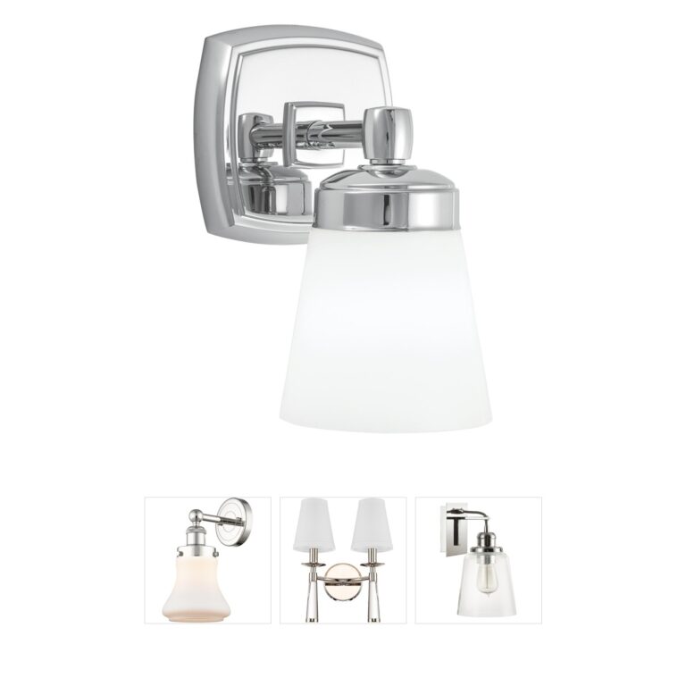 Atlas Lighting & Home Soft Square Brass 1-Light Wall Sconce