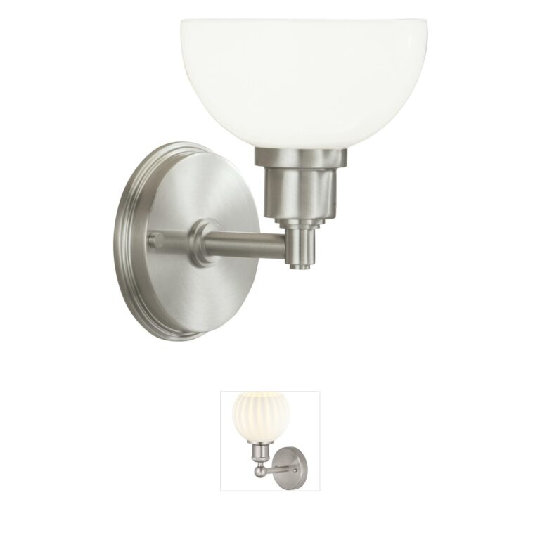Atlas Lighting & Home Whitman Brushed Nickel Wall Sconce