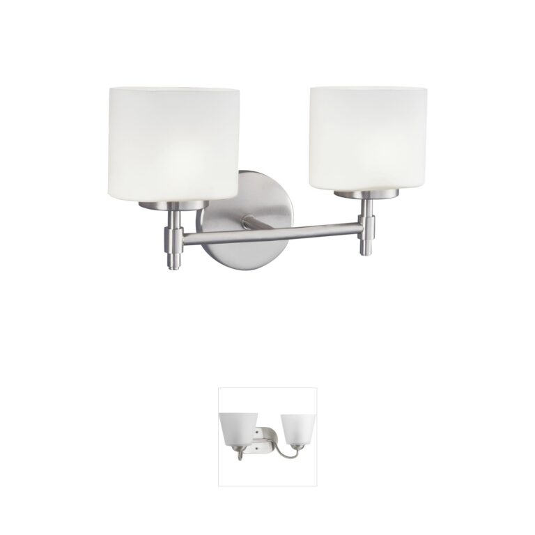 Atlas Lighting & Home Moderne 14-Inch 2-Light Chrome Vanity Light