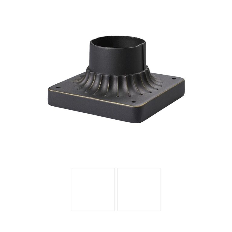 Atlas Lighting & Home Outdoor Accessories Weathered Charcoal Steel Pier Mount