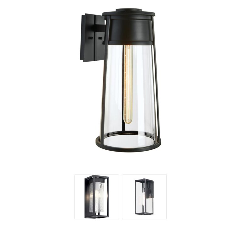 Atlas Lighting & Home Cone Solid Brass Outdoor Wall Sconce