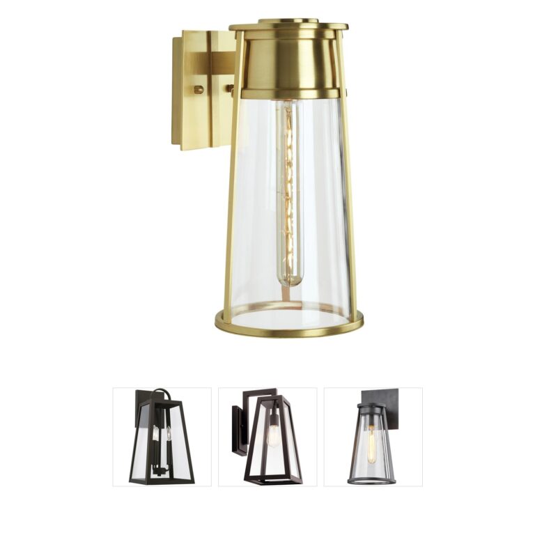 Atlas Lighting & Home Cone Solid Brass Outdoor Sconce
