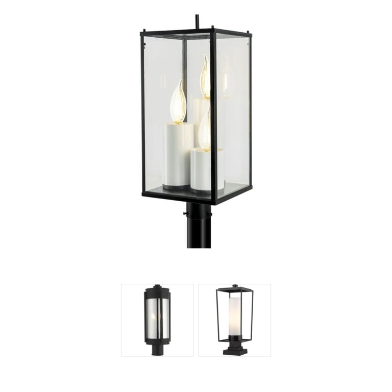 Atlas Lighting & Home Back Bay Brass Outdoor Post Lantern