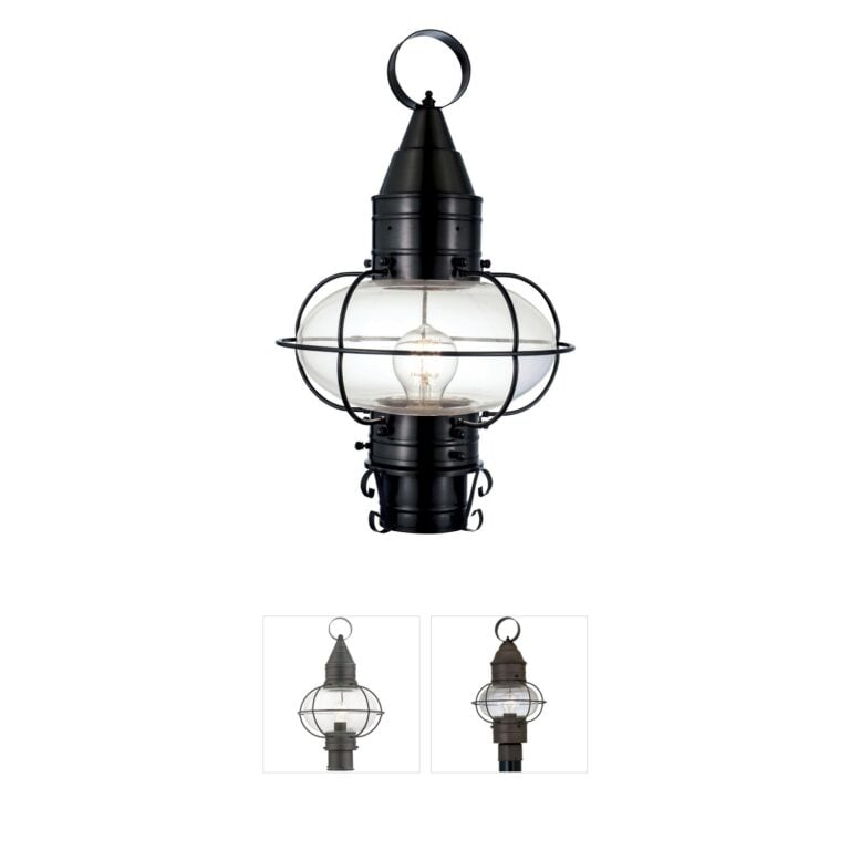 Atlas Lighting & Home Classic Onion Solid Brass Outdoor Post Light