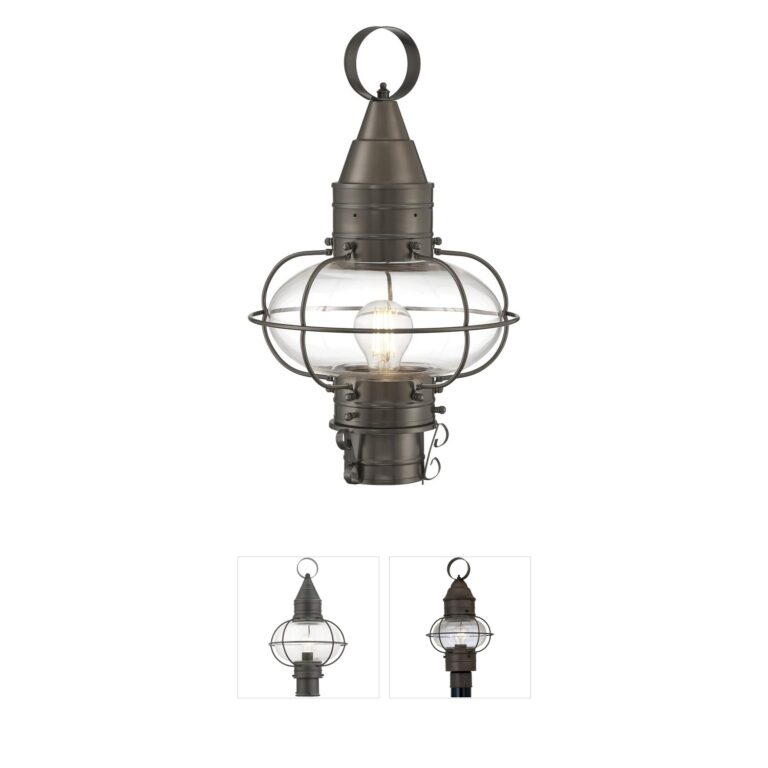 Atlas Lighting & Home Classic Onion Solid Brass Outdoor Post Light
