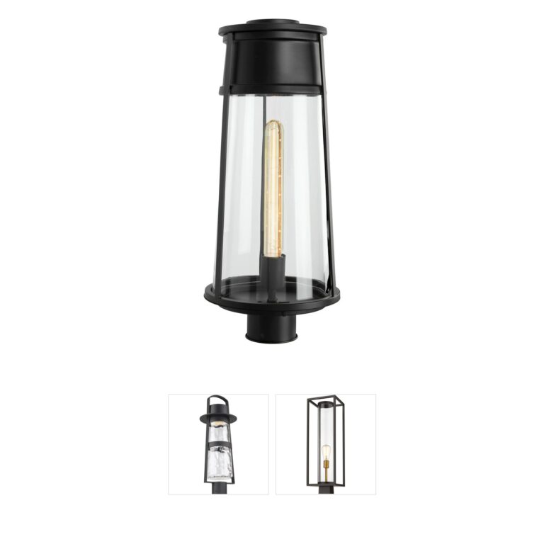 Atlas Lighting & Home Cone Solid Brass Outdoor Post Lantern