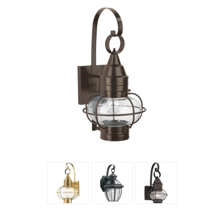 Atlas Lighting & Home Classic Onion Bronze Solid Brass Outdoor Sconce