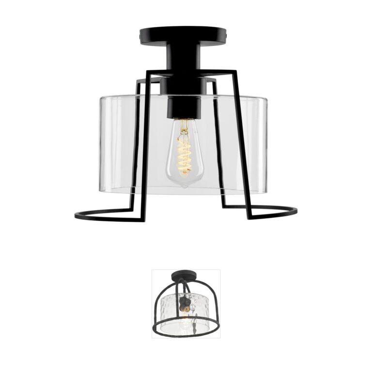 Atlas Lighting & Home Cere Stainless Steel Outdoor Semi-Flush Mount
