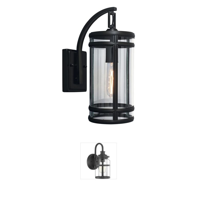 Atlas Lighting & Home New Yorker 14-Inch Brass Outdoor Wall Sconce