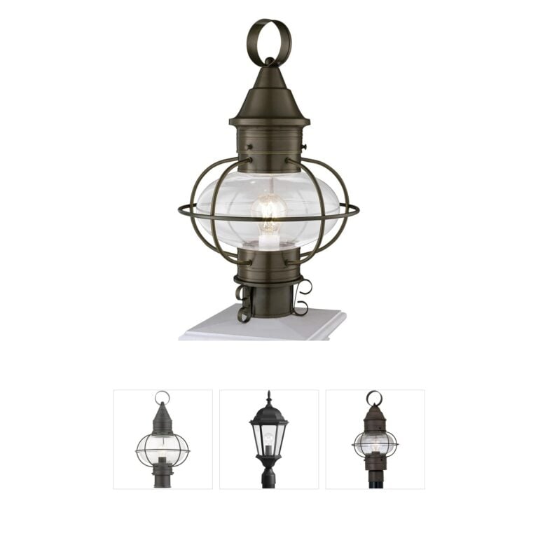 Atlas Lighting & Home Classic Onion Solid Brass Outdoor Post Light