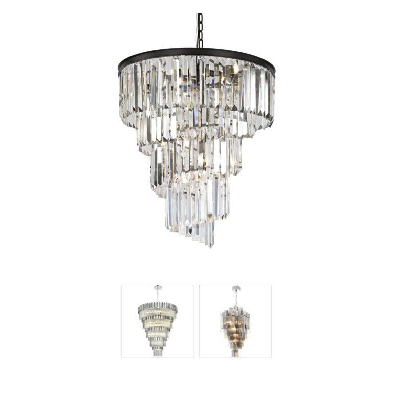 Atlas Lighting & Home Palacial 9-Light Crystal Chandelier