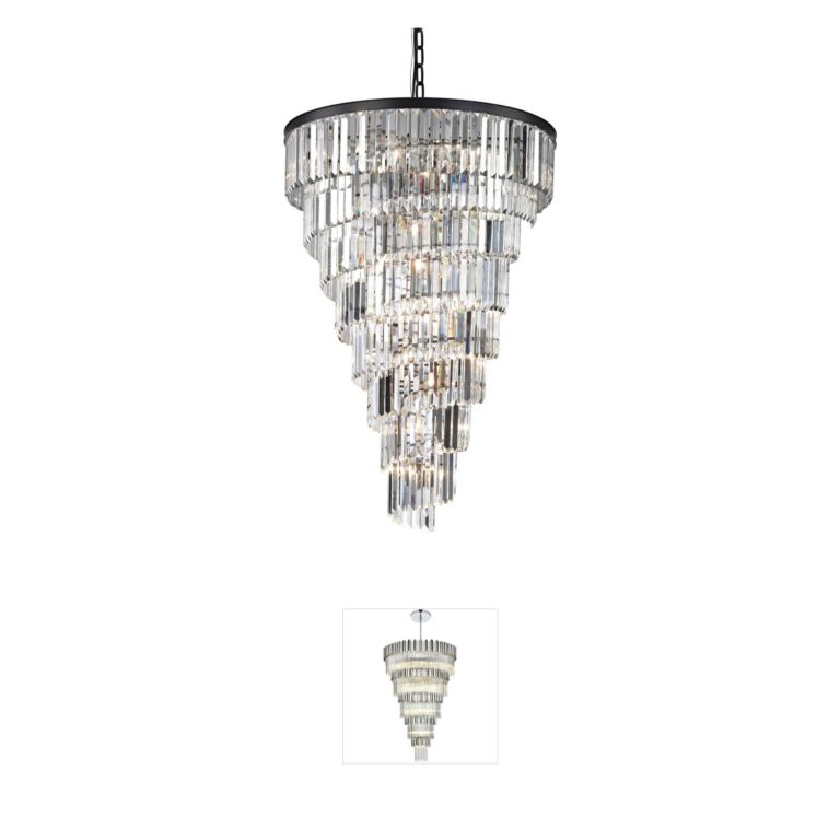Atlas Lighting & Home Palacial 15-Light K9 Crystal Chandelier in Oil Rubbed Bronze