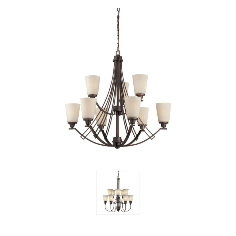 Atlas Lighting & Home Wright Espresso Metal Chandelier
