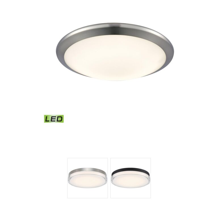 Atlas Lighting & Home Clancy Chrome Integrated LED Flush Mount