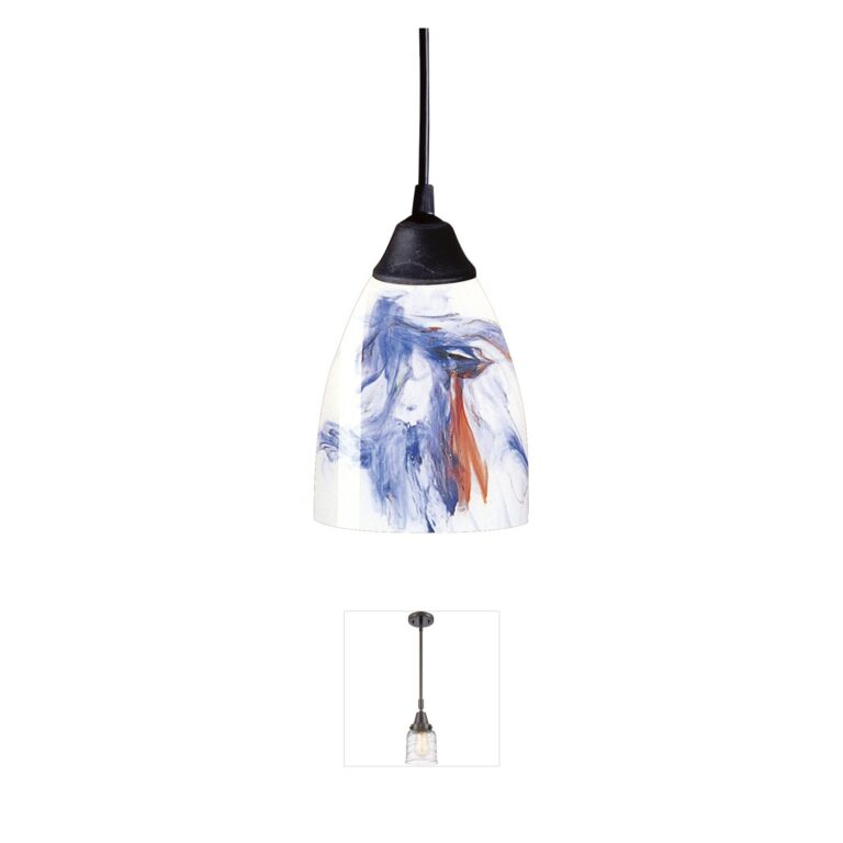 Atlas Lighting & Home Classico Mountain Glass Mini Pendant