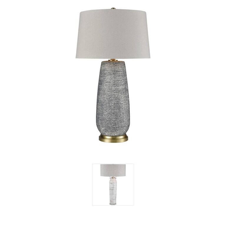 Atlas Lighting & Home Rehoboth 30-Inch Blue Ceramic Table Lamp