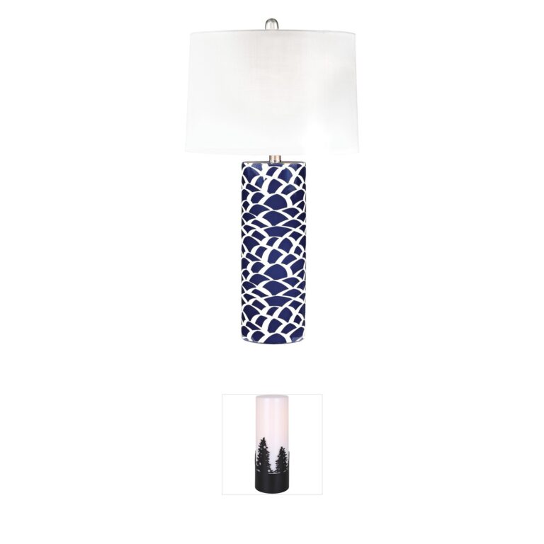 Atlas Lighting & Home Scale Sketch Ceramic Table Lamp