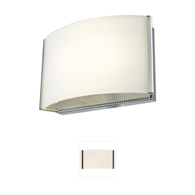 Atlas Lighting & Home Pandora Chrome Steel LED Wall Sconce
