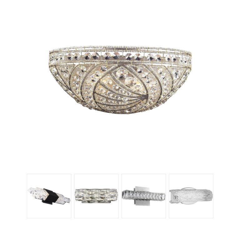 Atlas Lighting & Home Renaissance 2-Light Crystal Wall Sconce