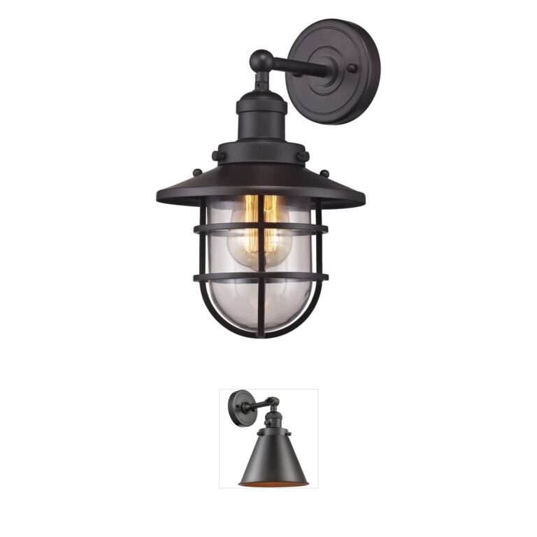 Atlas Lighting & Home Seaport Clear Glass Wall Sconce