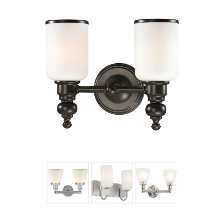 Atlas Lighting & Home Bristol Way 2-Light Oil Rubbed Bronze Vanity Light