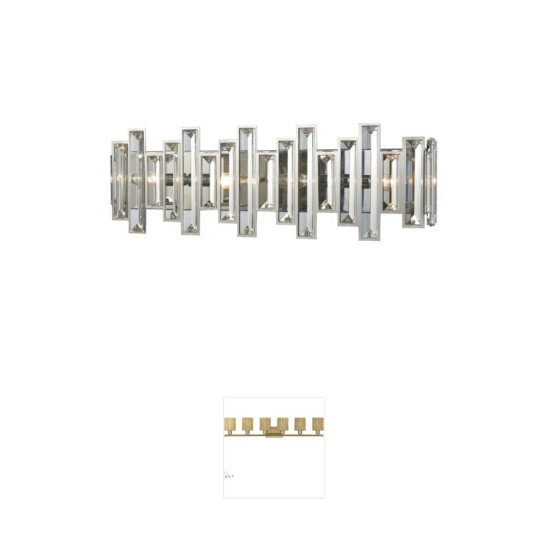 Atlas Lighting & Home Crystal Heights 4-Light Polished Chrome Crystal Vanity Light
