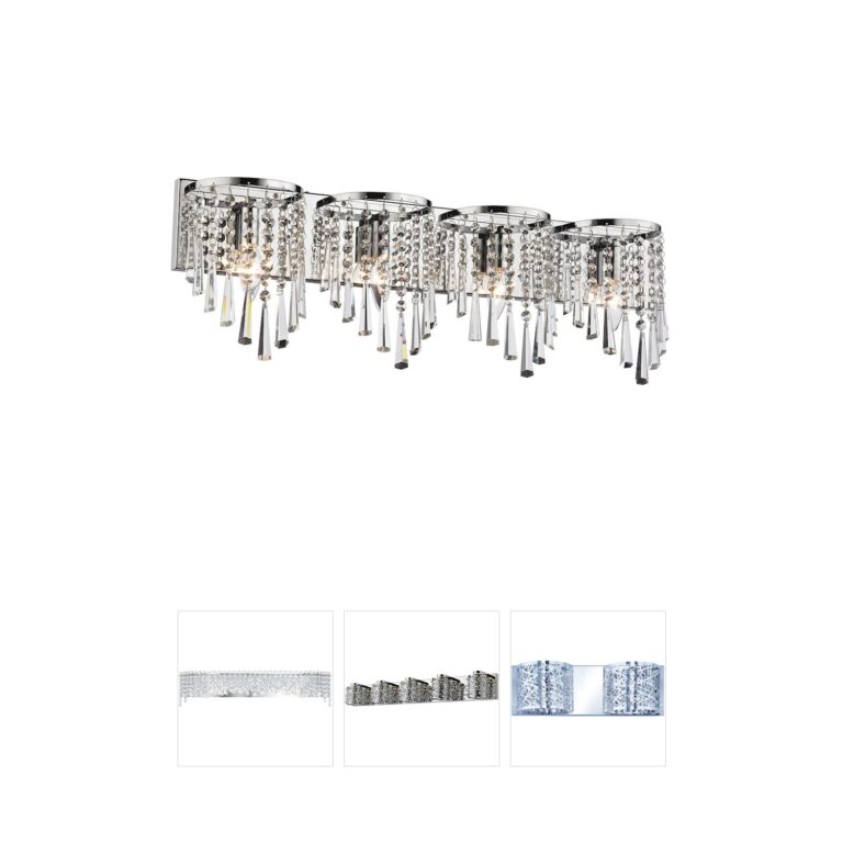 Atlas Lighting & Home Jariah Crystal 4-Light ADA Vanity Sconce