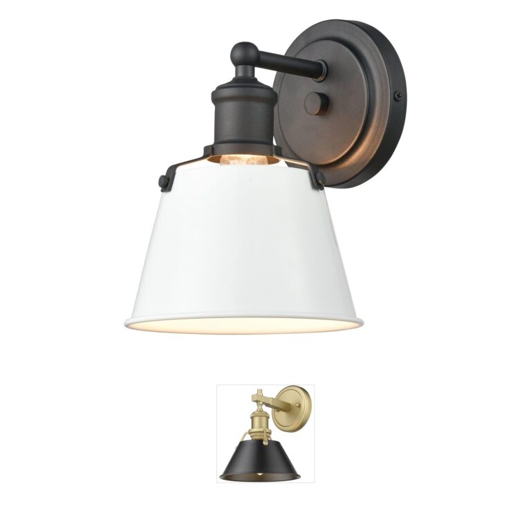 Atlas Lighting & Home Holgate Enamel Steel 1-Light Sconce