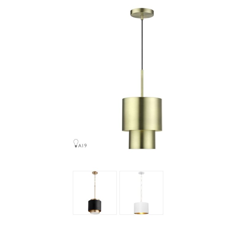 Livex Lighting Zolana Antique Brass Steel Mini Pendant