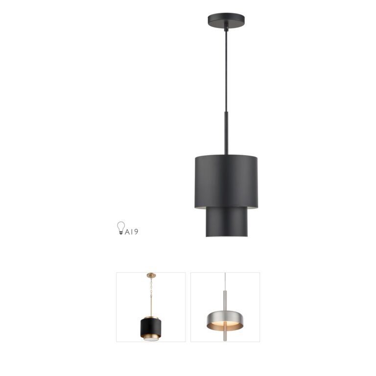 Livex Lighting Zolana Black Steel Mini Pendant
