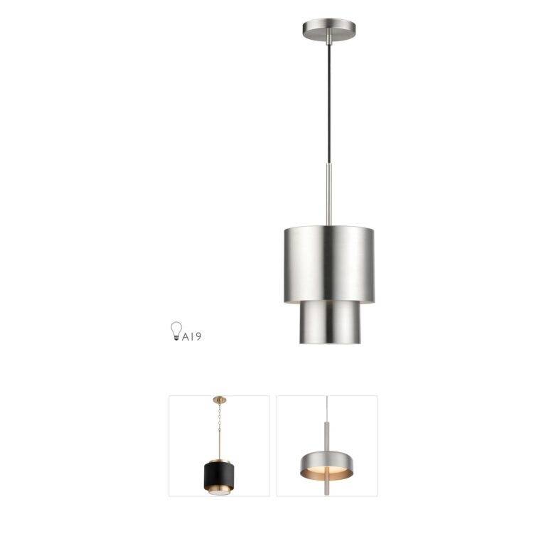 Livex Lighting Zolana Brushed Nickel Steel Mini Pendant