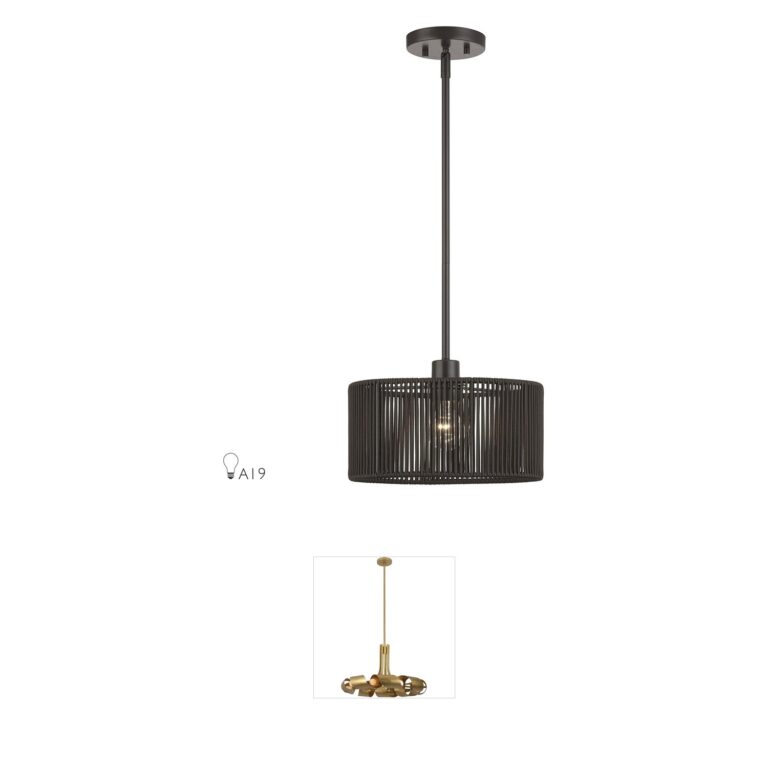 Livex Lighting Acordia English Bronze Rope Pendant
