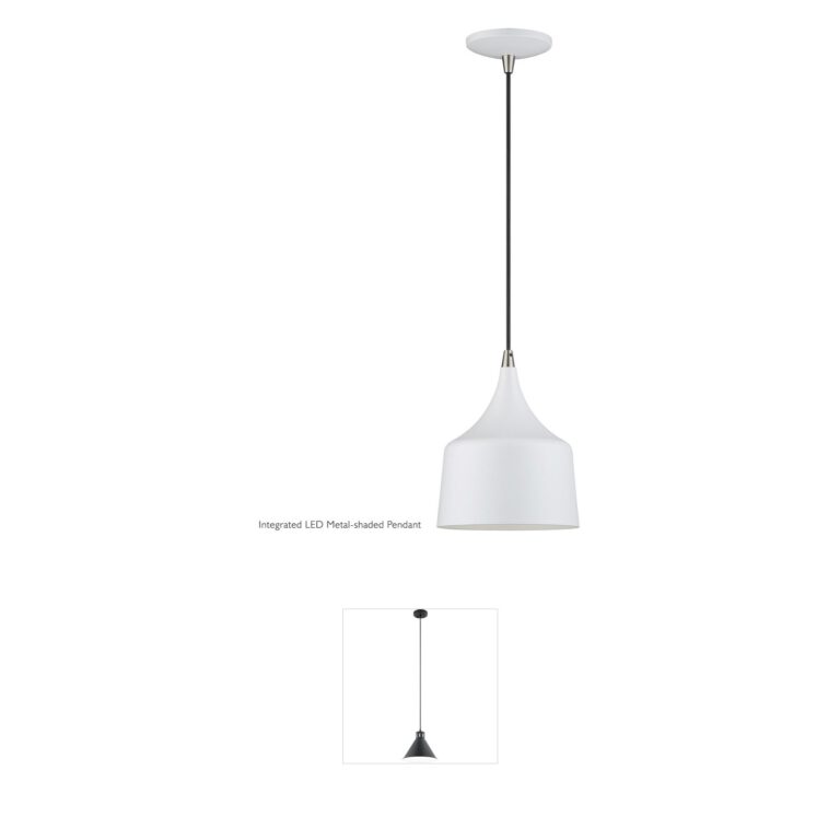 Livex Lighting Bolita White Aluminum LED Pendant