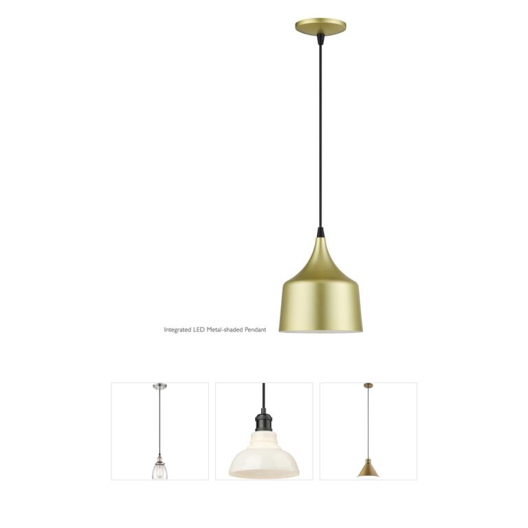 Livex Lighting Bolita Aluminum Soft Gold Pendant