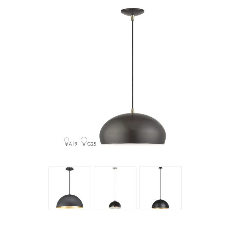 Livex Lighting Domma English Bronze Steel Pendant