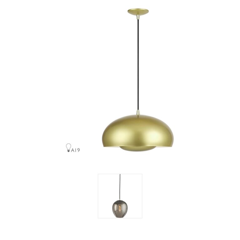 Livex Lighting Domma Soft Gold Steel Pendant
