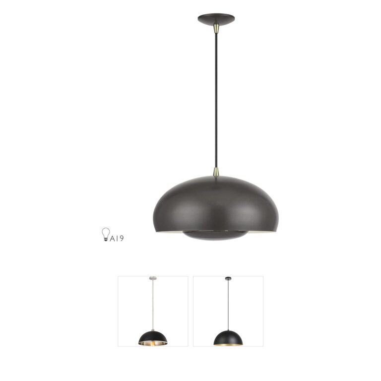 Livex Lighting Domma 3-Light English Bronze Steel Pendant