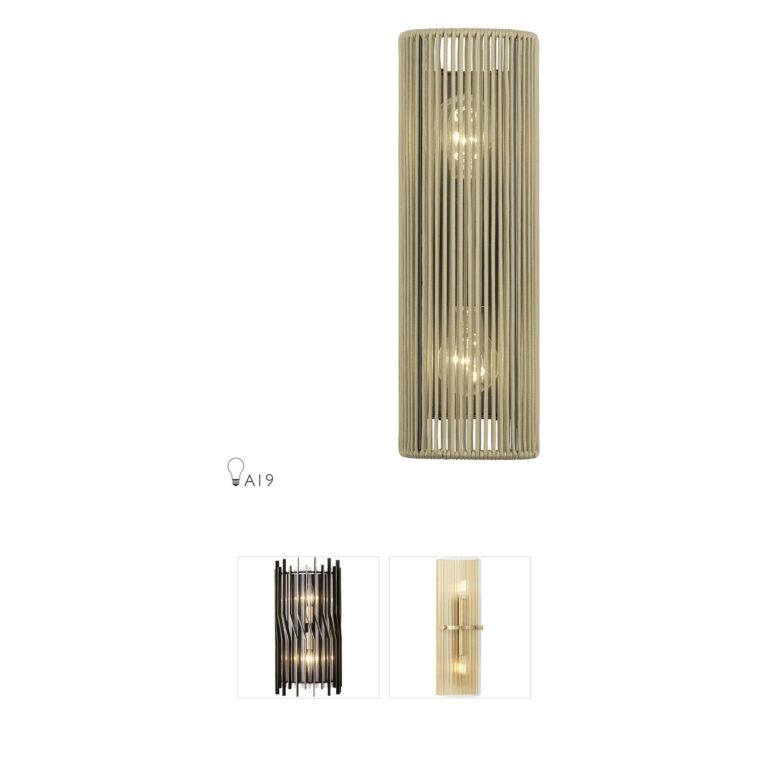 Livex Lighting Acordia English Bronze Rope Shade Wall Sconce