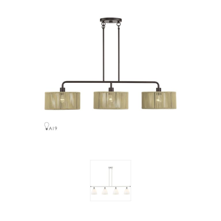 Livex Lighting Goldiemesh English Bronze Rope Island Light