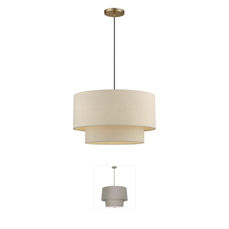 Livex Lighting Bellingham Antique Gold Leaf Steel Pendant