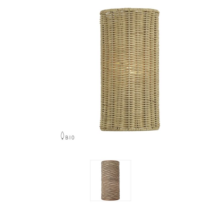 Livex Lighting Weavington Antique Gold Leaf Wall Sconce with Hand-Woven Rattan
