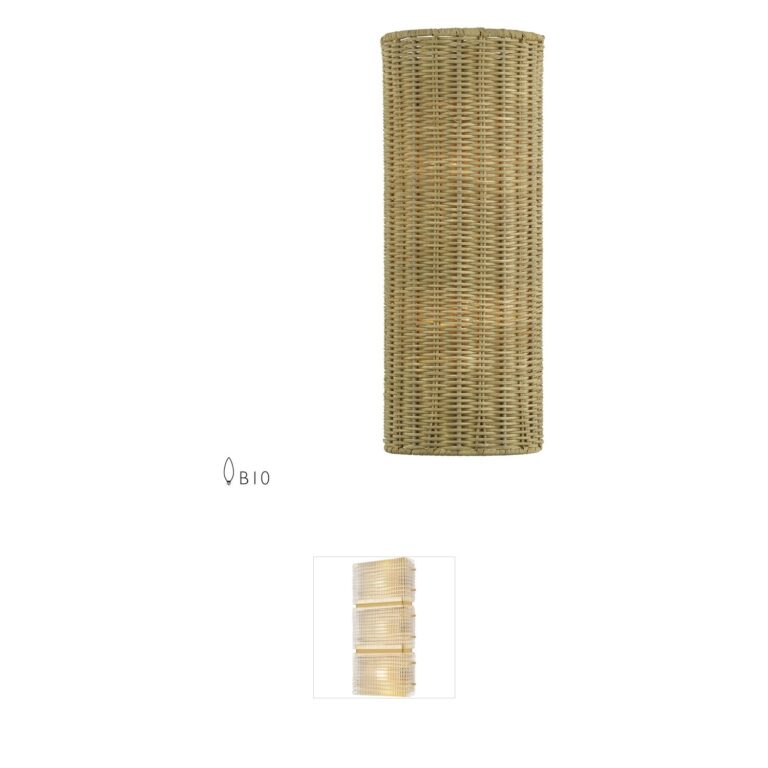 Livex Lighting Weavington Antique Gold Leaf Rattan Wall Sconce
