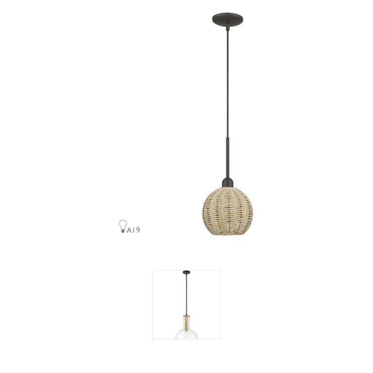 Livex Lighting Summervine Hand-Woven Rope Pendant