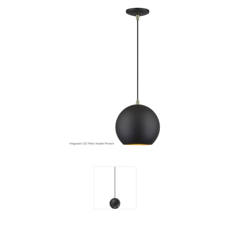 Livex Lighting Kuppola Bronze Aluminum LED Pendant
