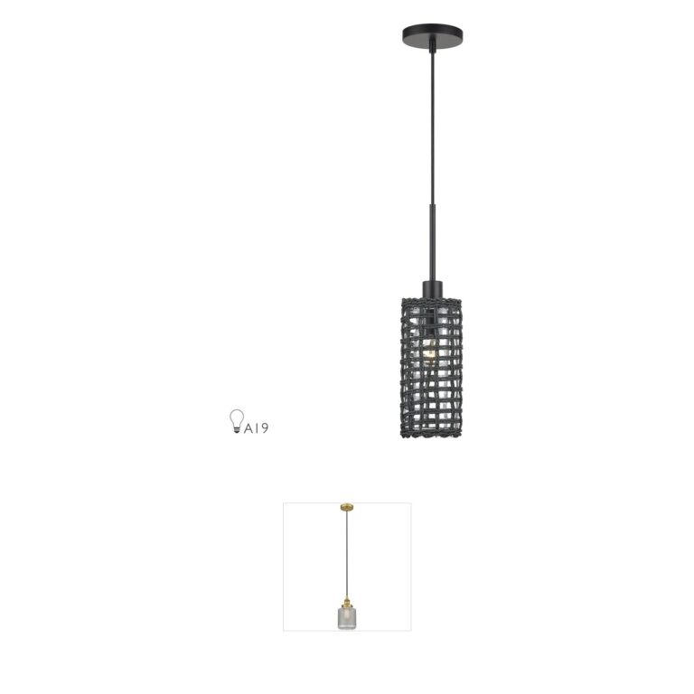 Livex Lighting Twinewell Hand-Woven Paper Rope Mini Pendant