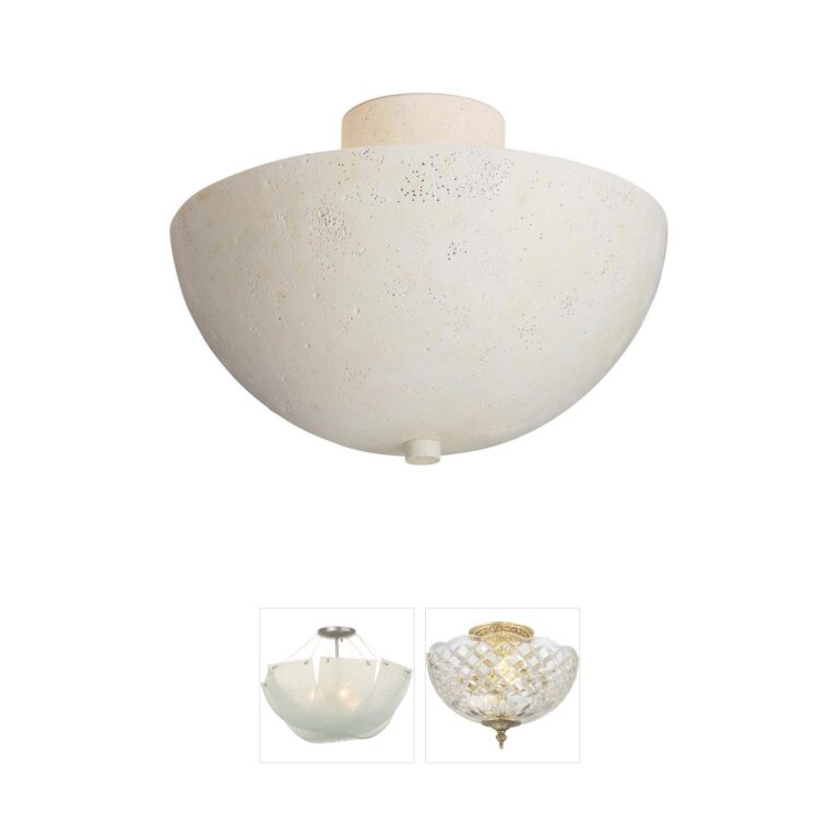 Arteriors Malta Light Stonewash Stone Semi-Flush Mount