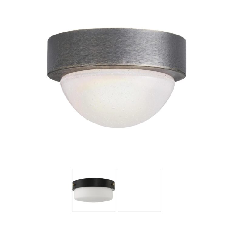 Arteriors Lennon Frosted Seeded Glass Flush Mount