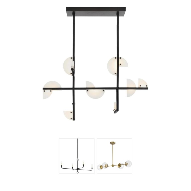 Arteriors Nova Linear Alabaster Chandelier